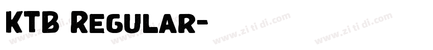 KTB Regular字体转换